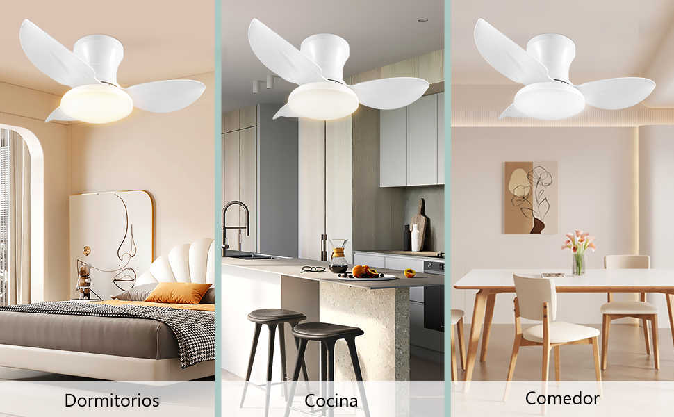 Ventilador Techo con Luz