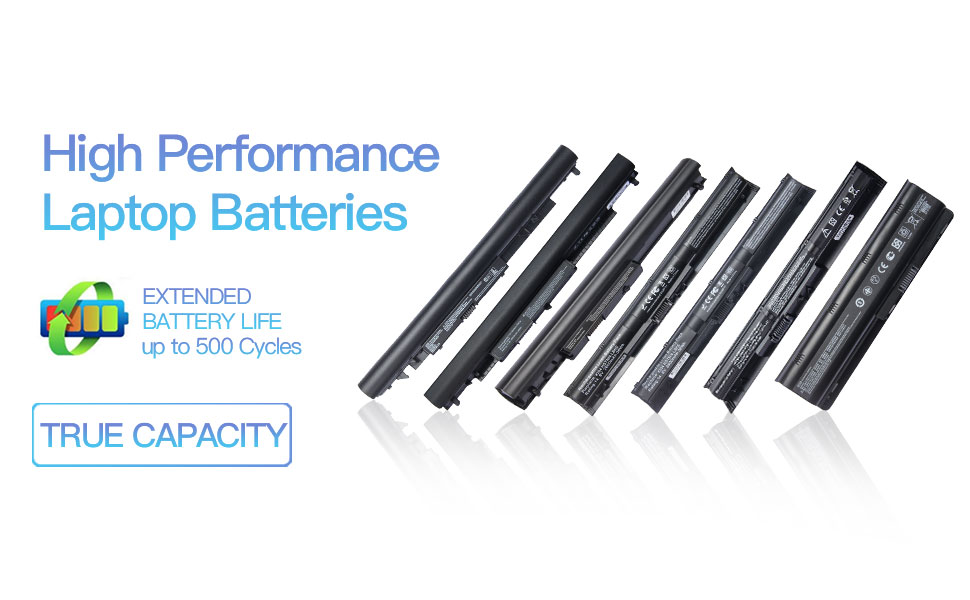 High Performance Laptop Batteries, EXTENDED BATTERY LIFE up to 500 Cycles