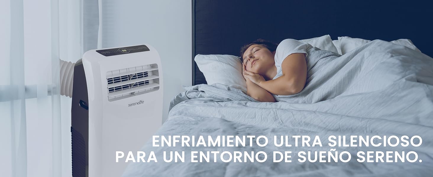 Aire Acondicionado Portátil Móvil Calefactor Silencioso Deshumidificador, Ventilador Escape Ventana