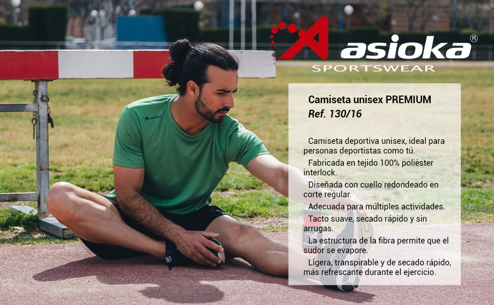 Camiseta Premium deportiva hombre, running, carreras, eventos
