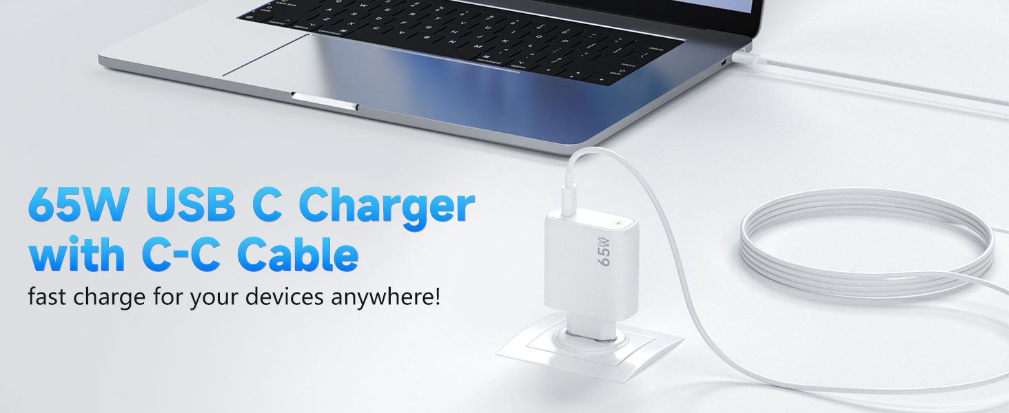 cargador usb c 65w usb c charger 65w cargador carga rápido pps usb c pd3.0 enchufe