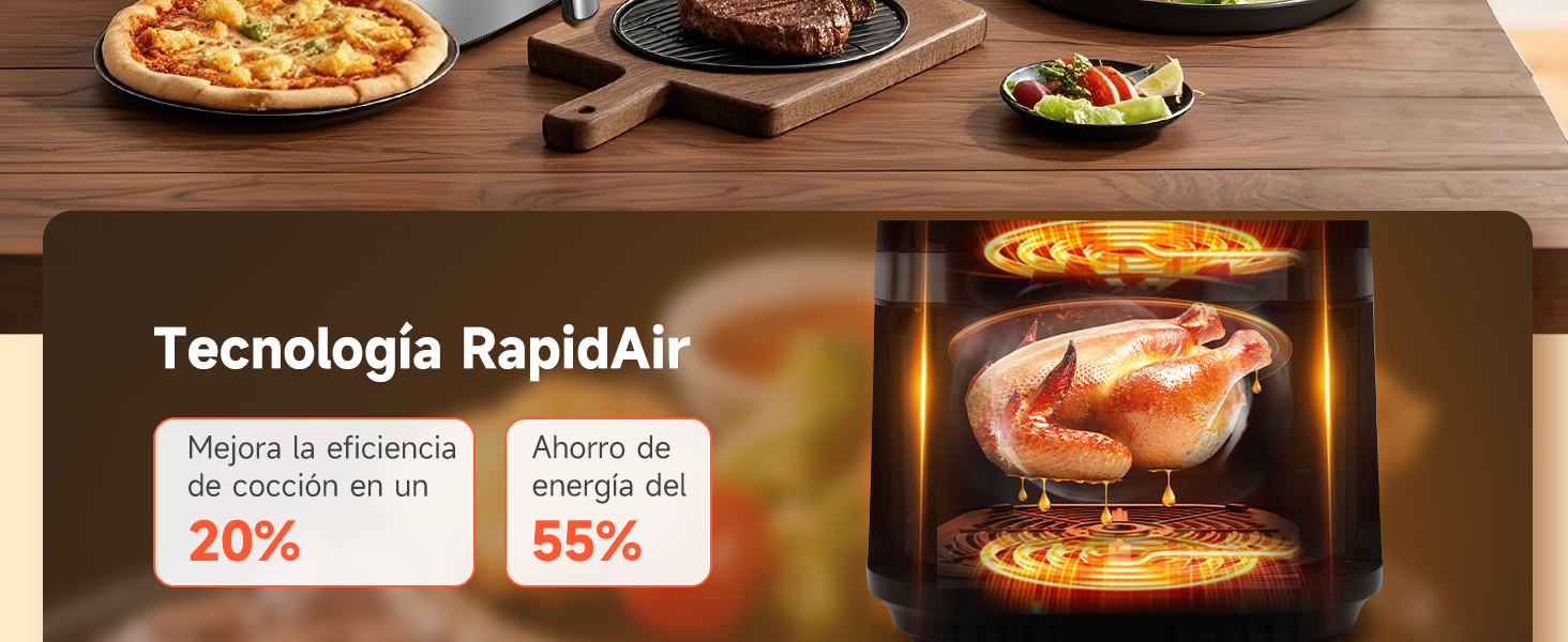 air fryer doble resistencia