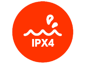 IPX4 resistente al agua