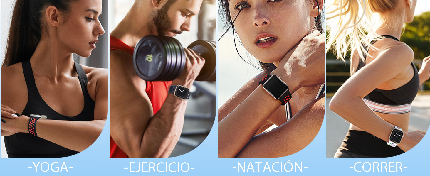 Correa Compatible con Apple Watch Correa - Band 42mm 44mm 45mm 49mm 38mm 40mm 41mm,