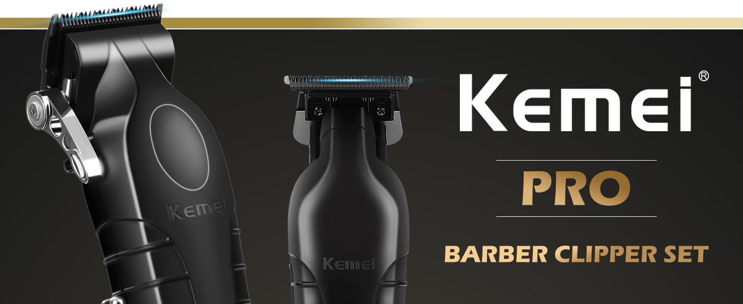 Kemei PRO BARBER CLIPPER SET