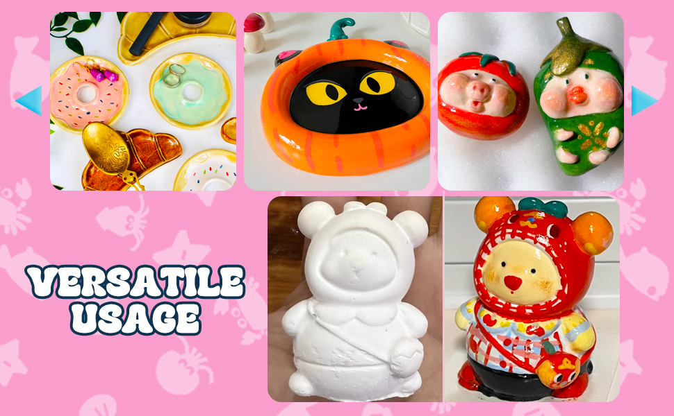 pintura para arcilla secado al aire, air dry clay glaze