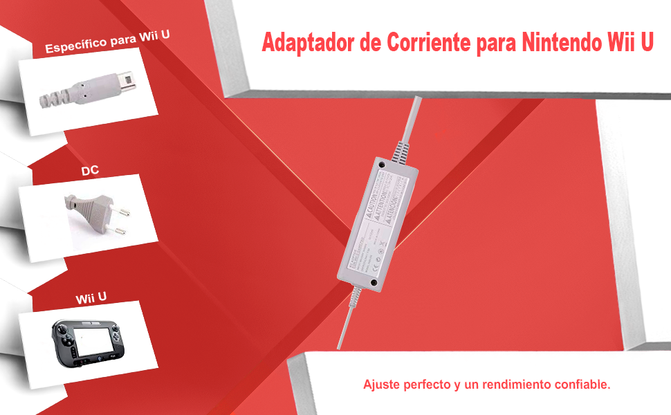 Adaptador de Corriente para Nintendo Wii U