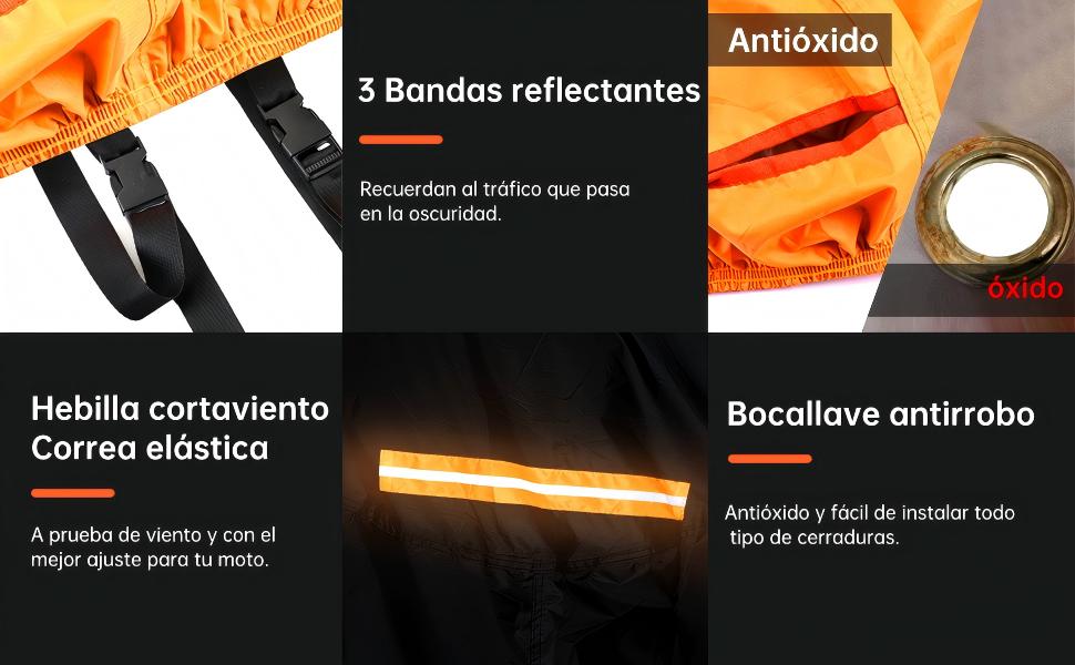 de alta visibilidad cuenta con componentes etiquetados que incluyen bandas reflectantes, tela cortavientos, cordón elástico y características antideslizantes