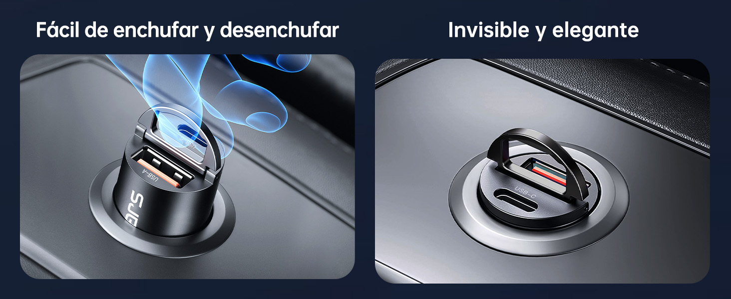 Cargador de coche USB Cargador de coche Cargador de coche Encendedor de cigarrillos USB