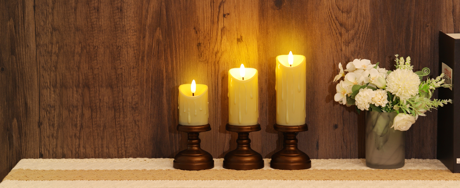 velas parpadeantes sin llama