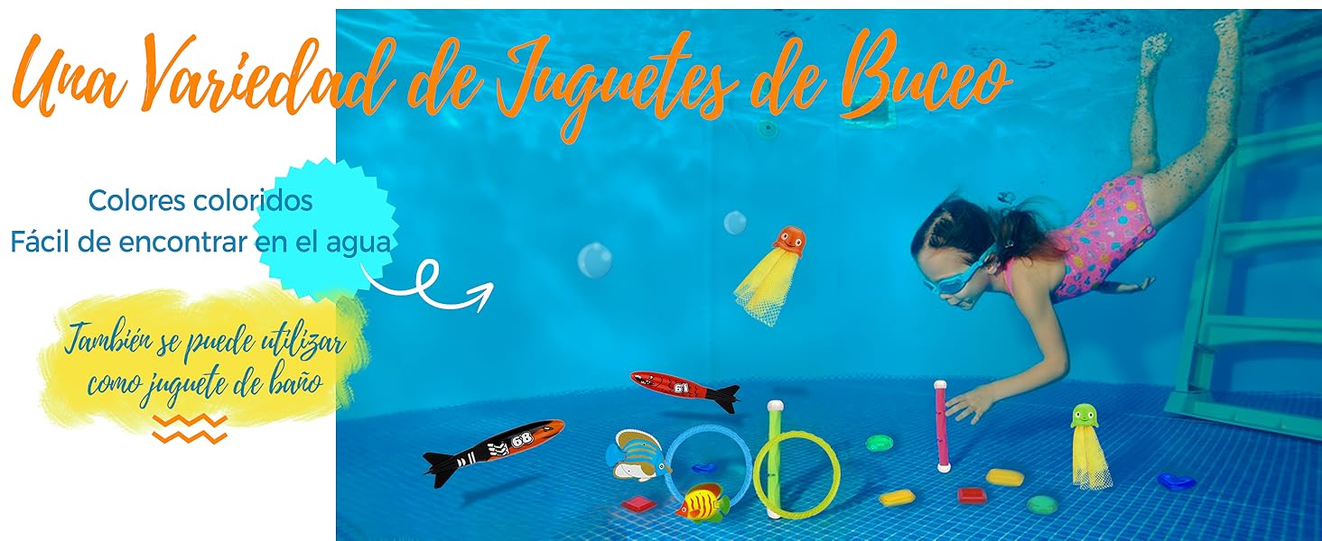 juguetes piscina
