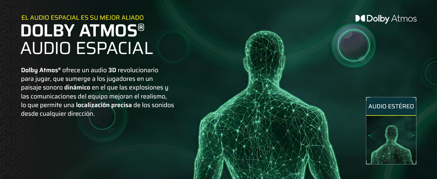 Dolby Atmos; Dolby Atmos Spatial Audio; Spatial Audio; audio dinámico; auriculares dolby atmos