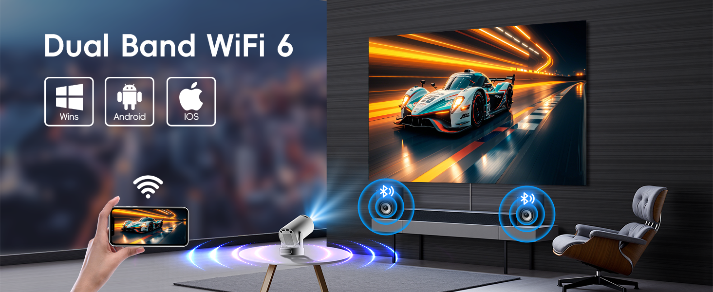 proyector para movil,wifi portatil