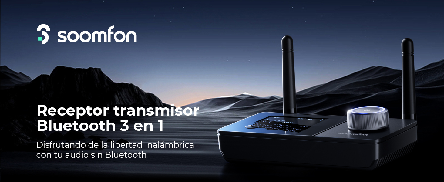 Receptor transmisor Bluetooth 3 en 1