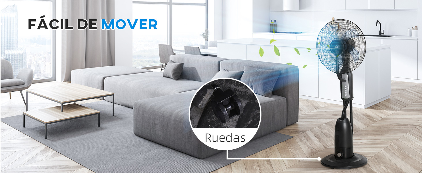 Ventilador Nebulizador 90W de Pie