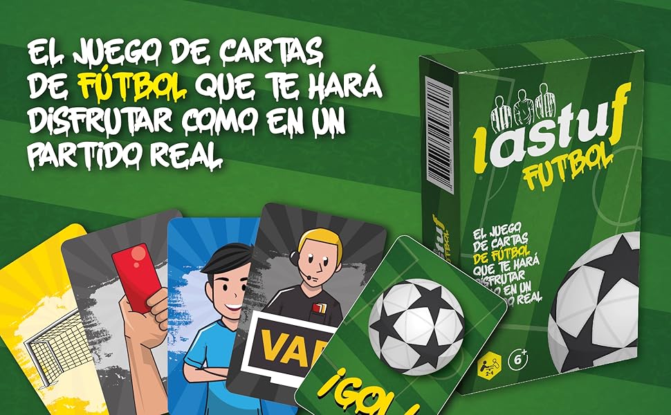 Juego Cartas Niños Mesa Familiar de Futbol