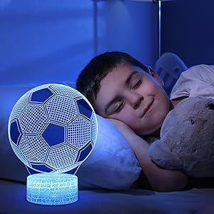 luz nocturna de fútbol 3D
