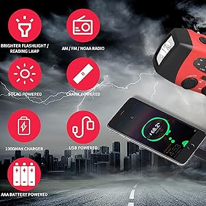 Radio Emergencia 2000mAh