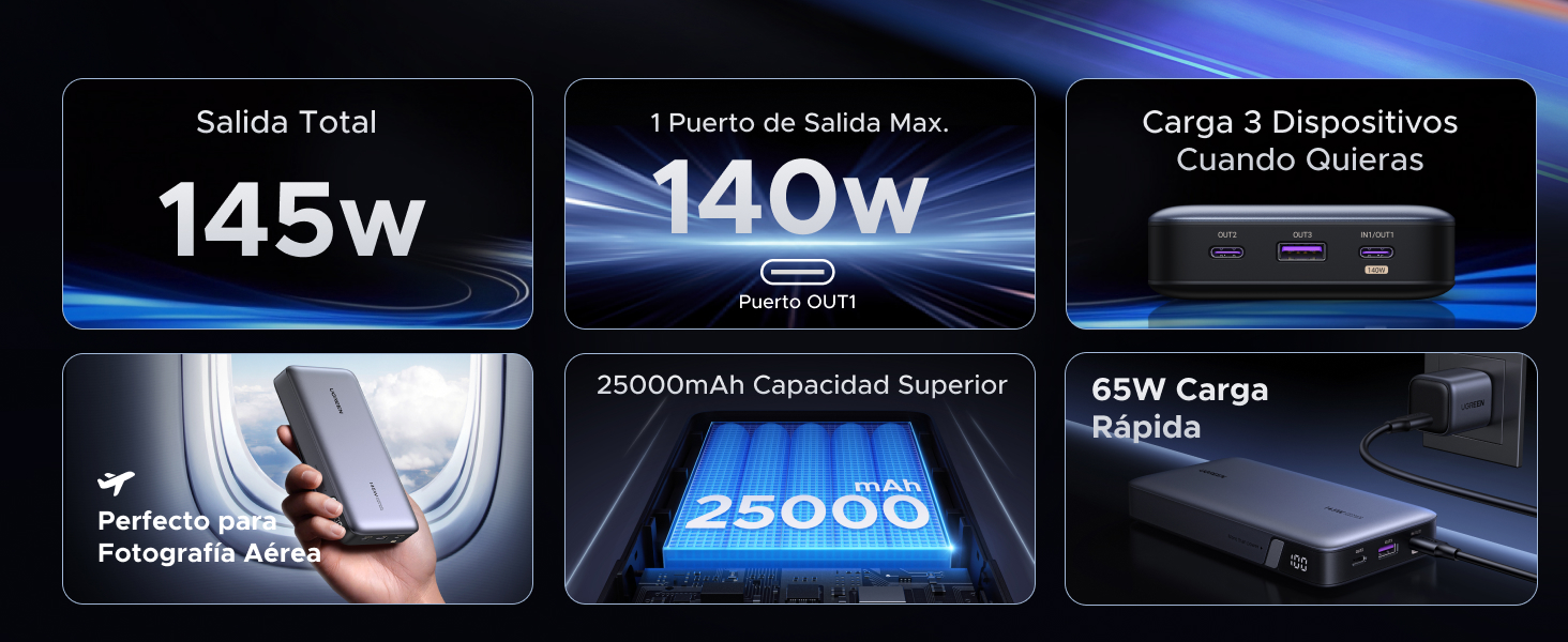 Batería Portátil con 2 Puertos