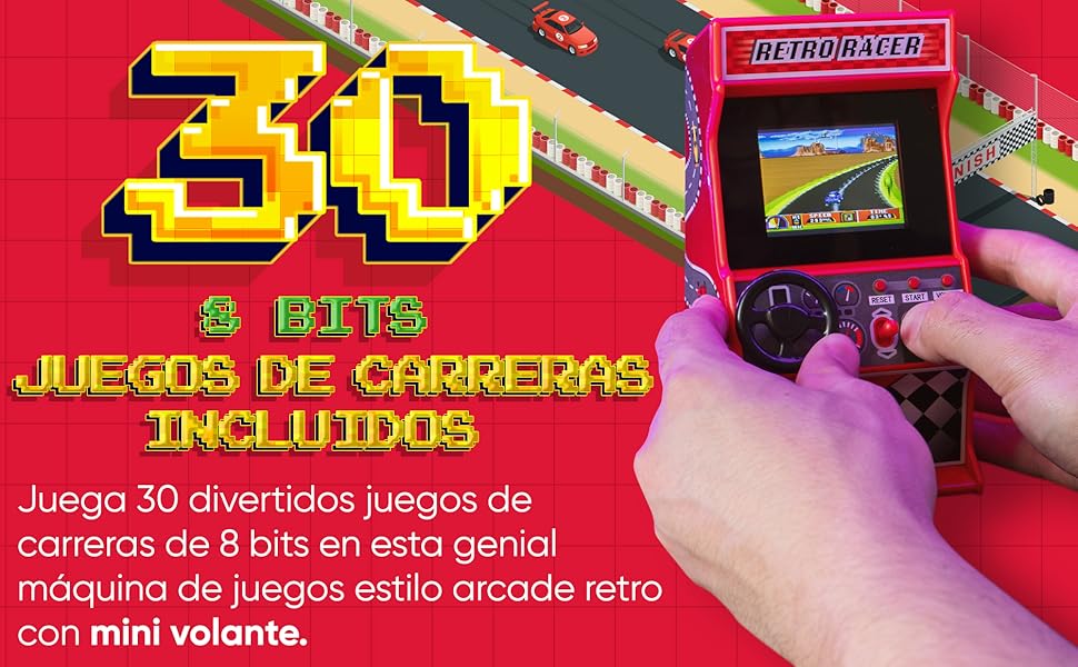 Máquina arcade de carreras retro Orb