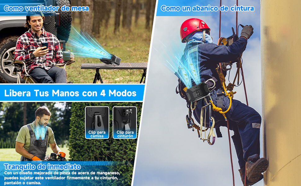 mini ventilador de cintura