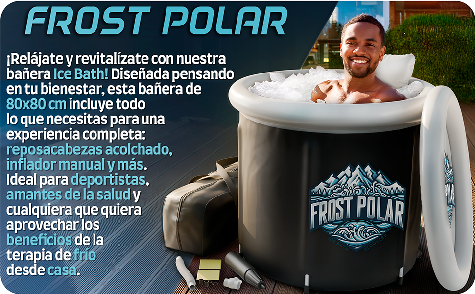 bañera hielo ice bath bañera de hielo banheira de gelo ice tube bath cold plunge bañera agua fria