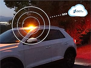 Luz V16 PMK Grupo conectada. Señal de aviso a la DGT