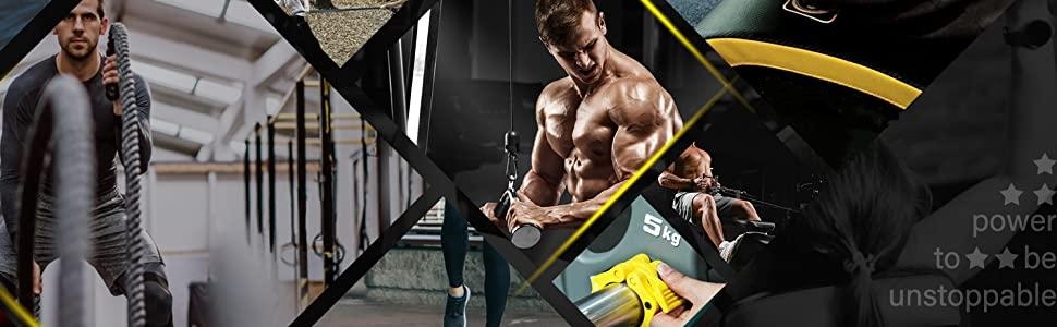 POWER GUIDANCE - Alfombrilla de Ejercicio para Abdominales
