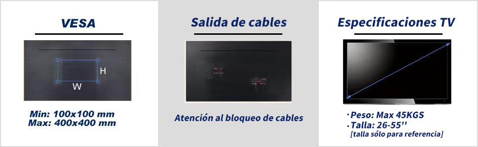 Soporte de pared para TV