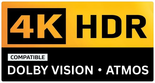 4K HDR Dolby Atmos