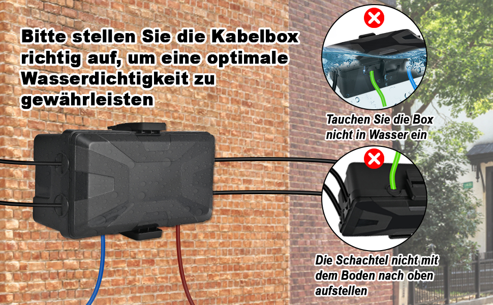 Caja de cable impermeable para cable de extensión