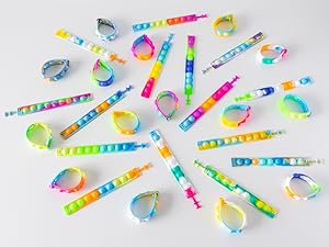 15 llaveros pop it ajustables para Relleno piñata cumpleaños infantil