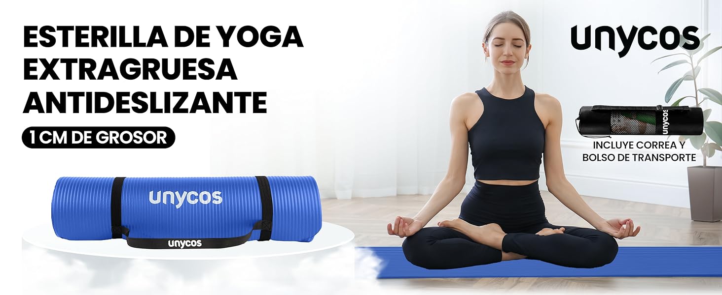 Esterilla de Yoga, Pilates y Fitness de 15 mm