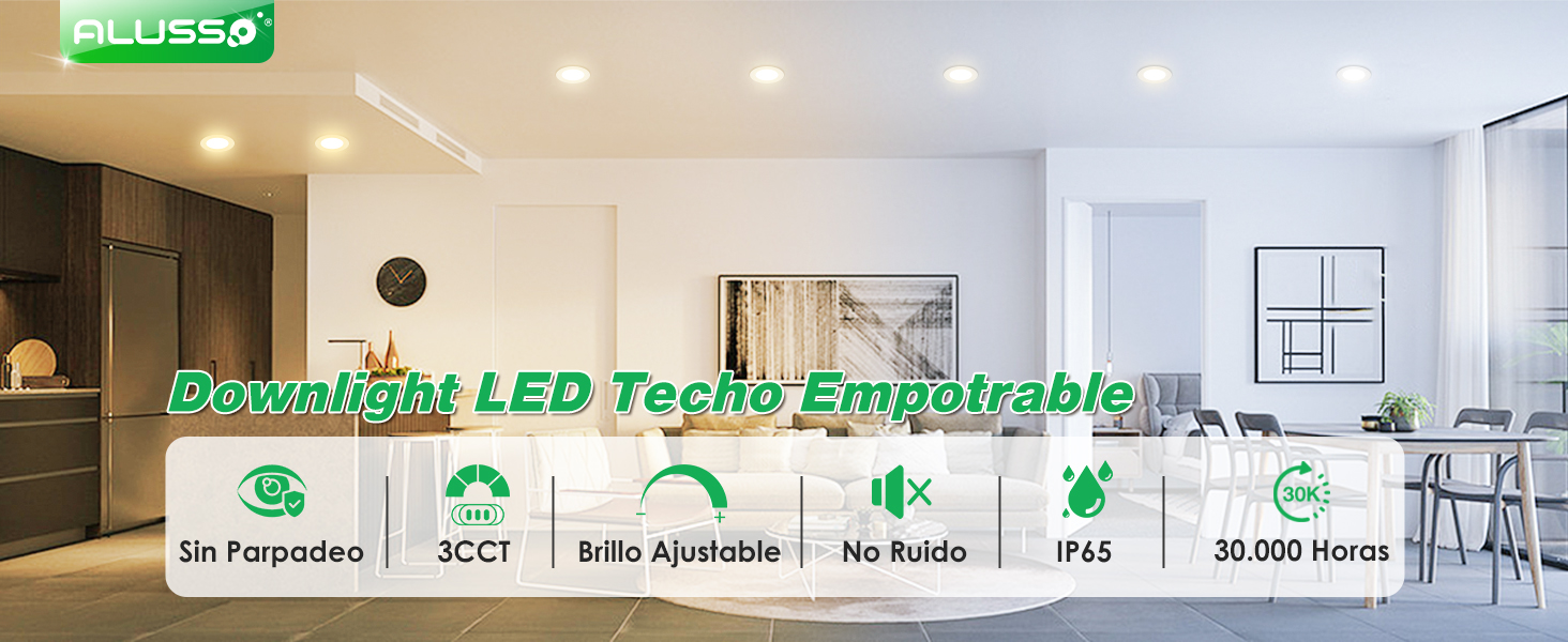 led empotrable techo
