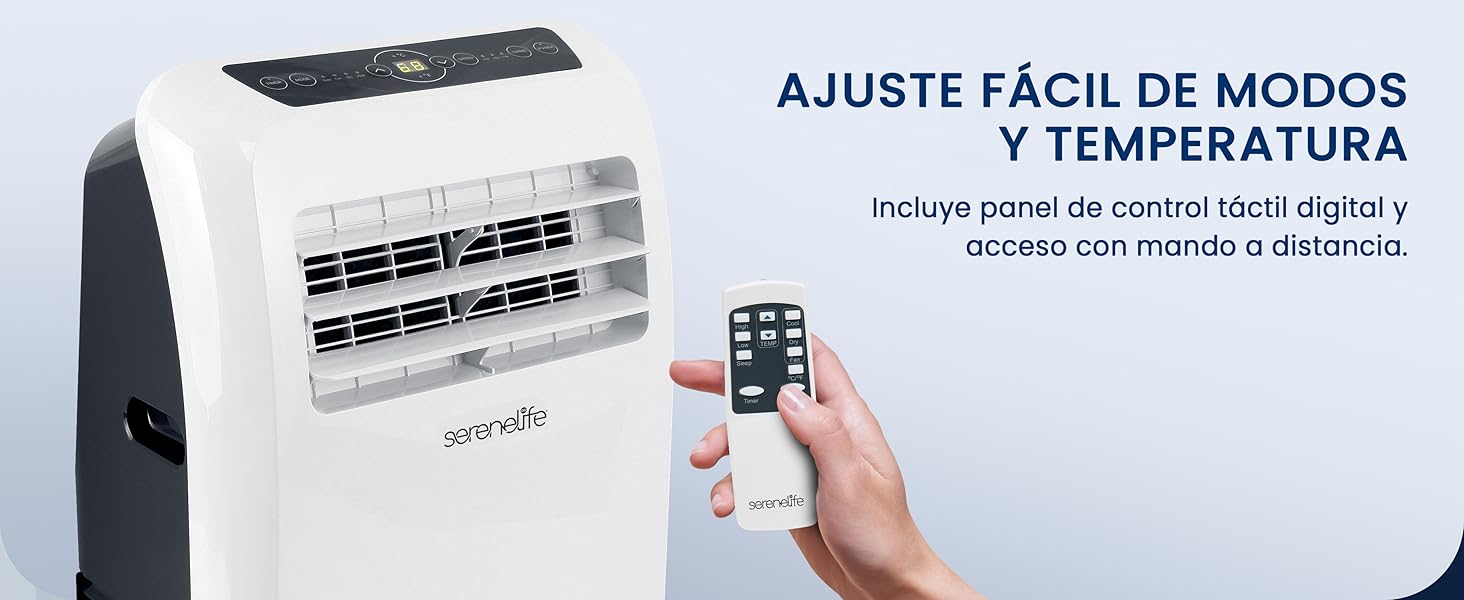 Aire Acondicionado Portátil Móvil Calefactor Silencioso Deshumidificador, Ventilador Escape Ventana