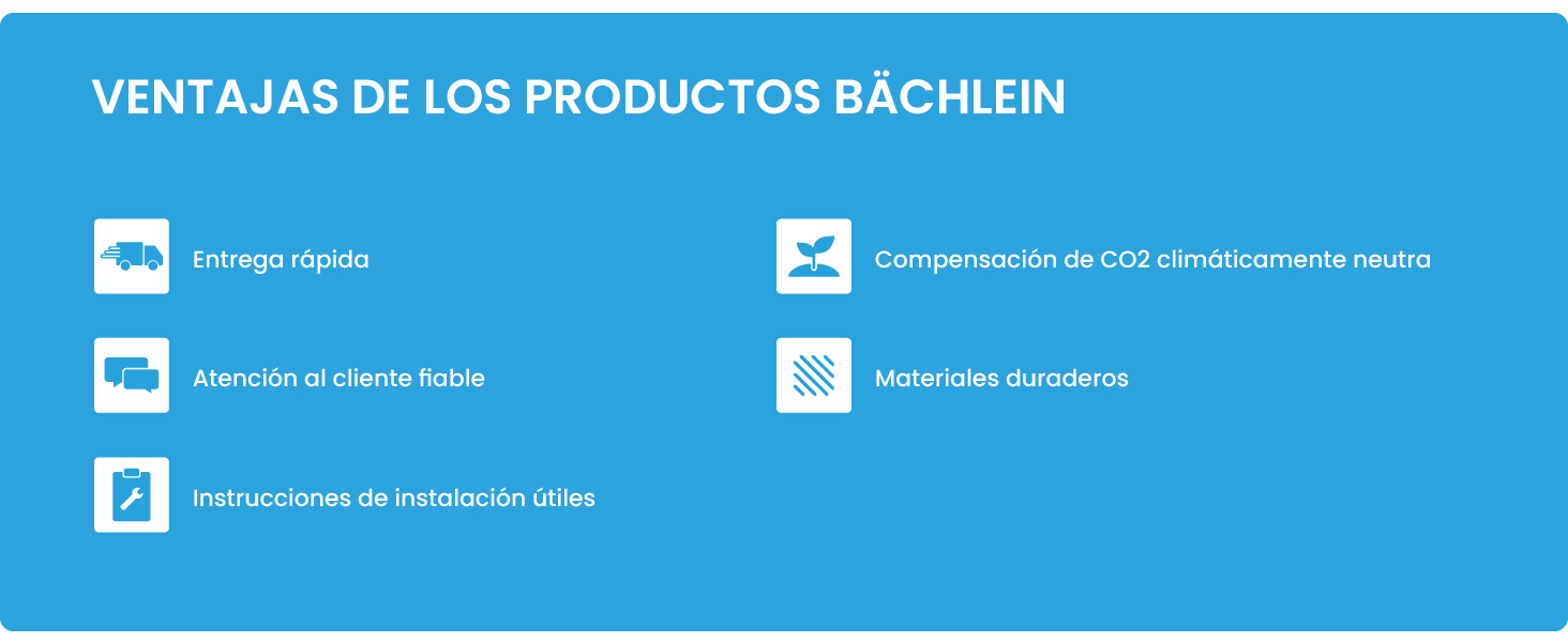 Ventajas de los productos Bächlein