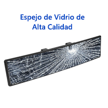 Nota: No presione con fuerza el espejo panorámico durante o después de la instalación.