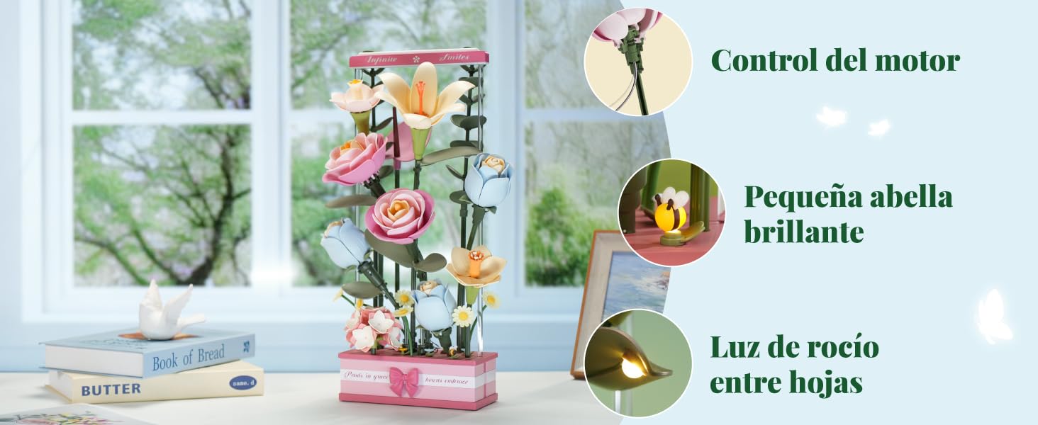 ROBOTIME Puzzle 3D Flores Maquetas para Construir Adultos