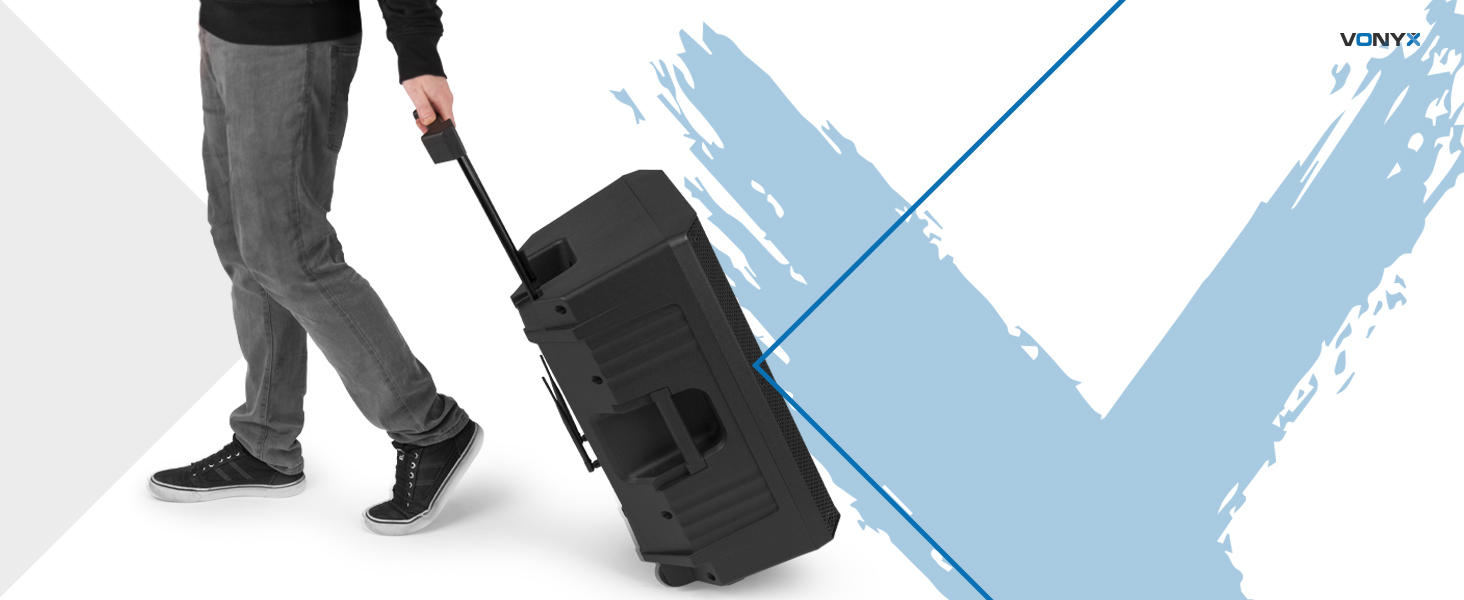 microfono altavoz trolley