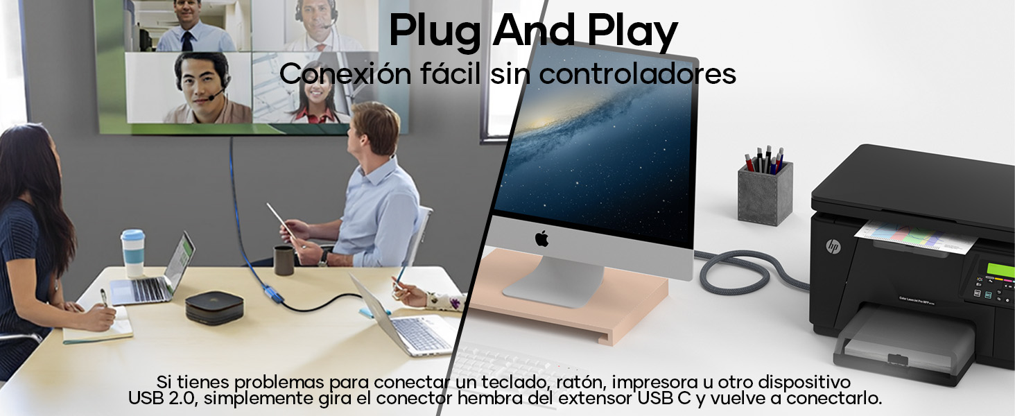 Cable de extensión USB C