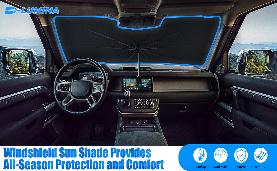 Car Windshield Sun Shade Umbrella