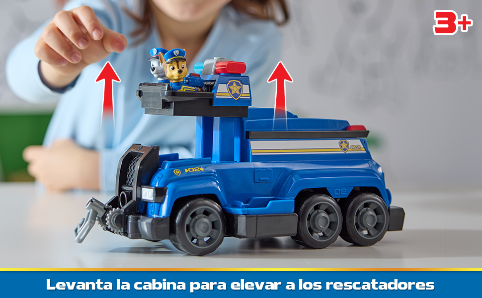 Patrulla Canina Juguetes, Paw Patrol, Camión policía, figura Chase, Marshall, Rubble, Skye
