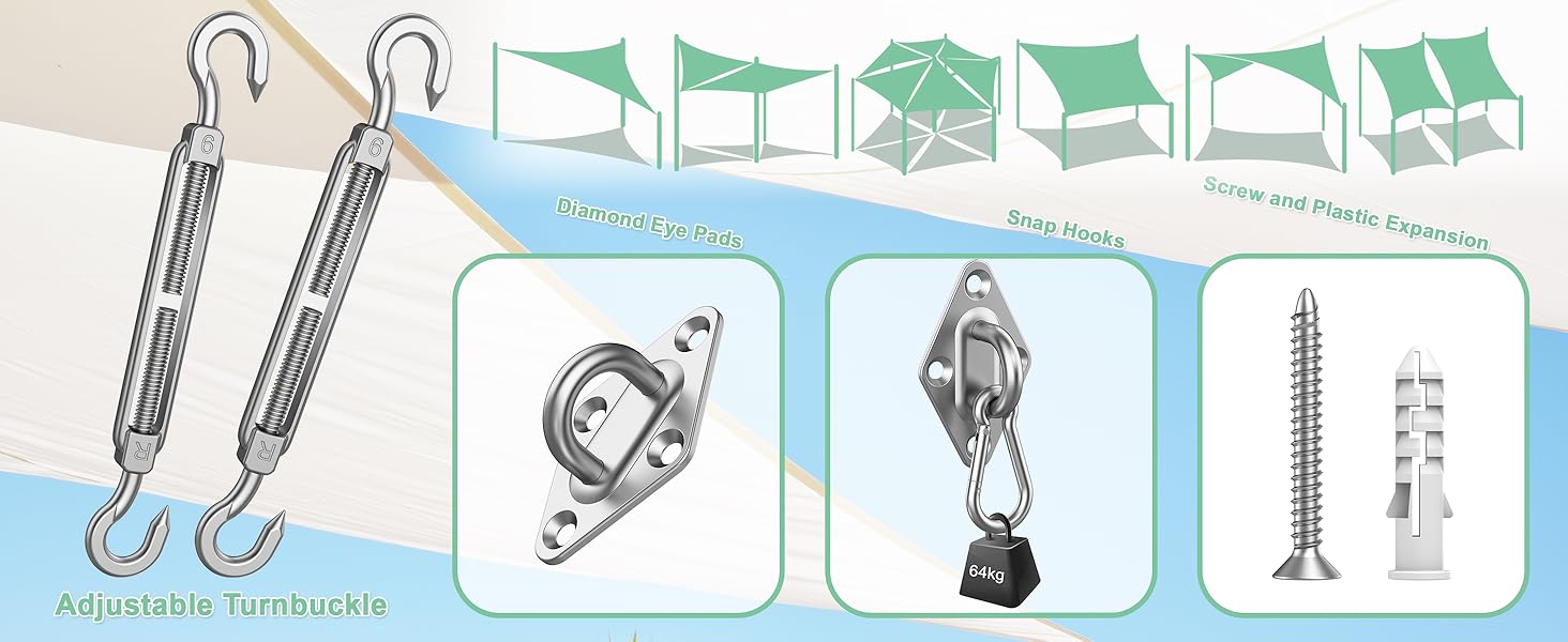 Kit Montaje Toldos Vela