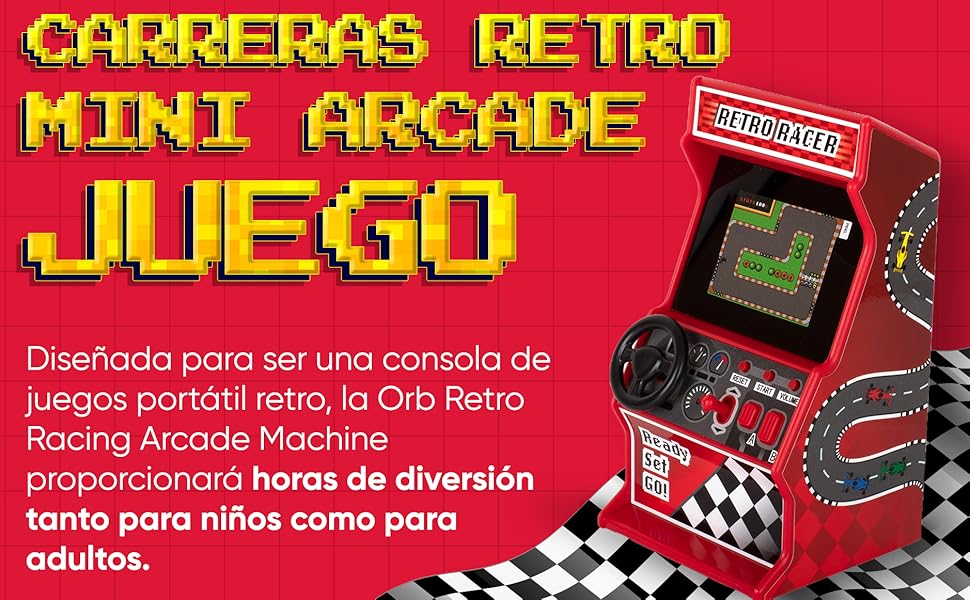 Máquina arcade de carreras retro Orb