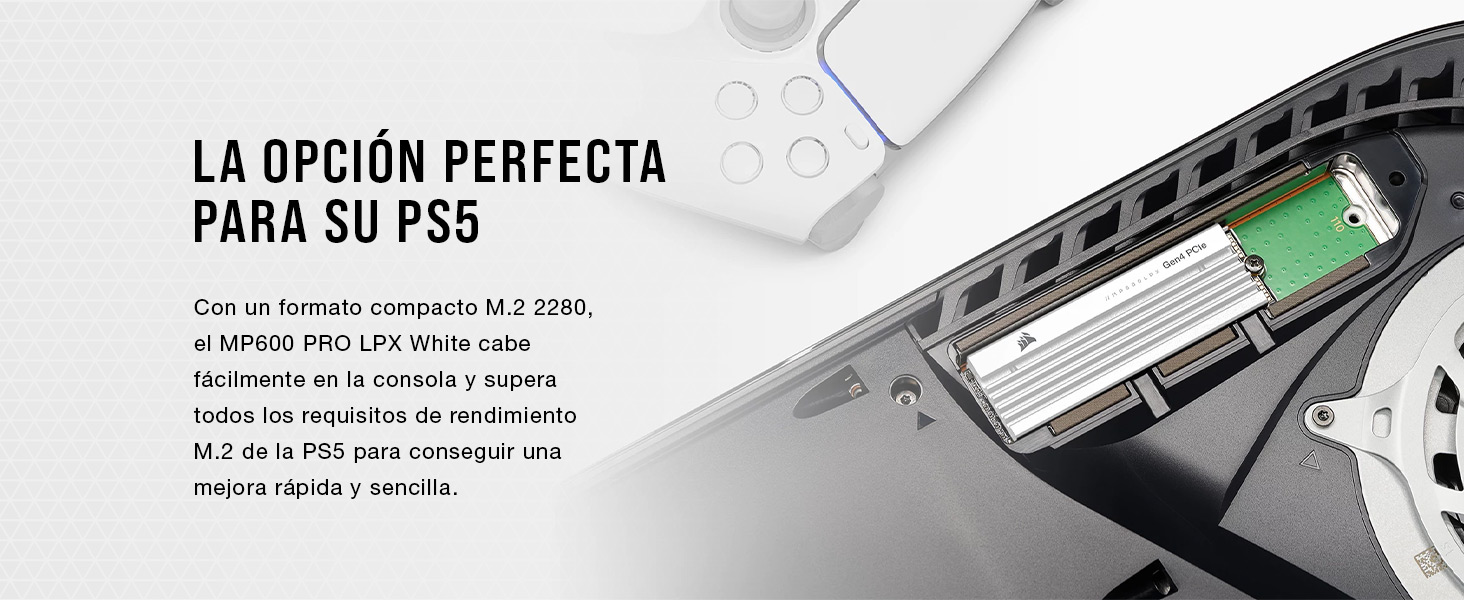 expansión de almacenamiento ps5, almacenamiento ps5, almacenamiento playstation, ssd nvme para ps5