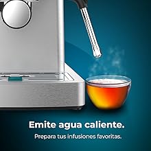 Cafetera barista con 20 bares, manometro y thermoblock.