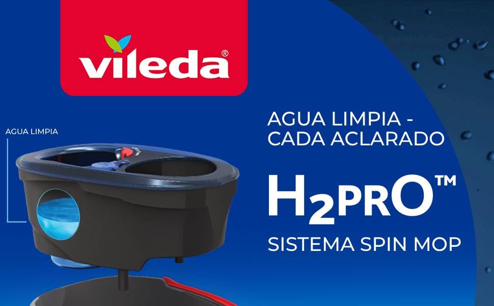 spin mop vileda h2pro