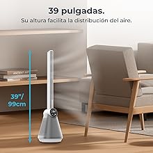 Ventilador de torre EnergySilence 9890 Skyline Bladeless