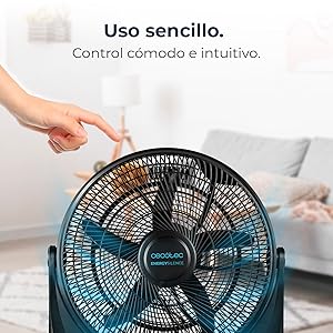 ventilador de sobremesa negro portable