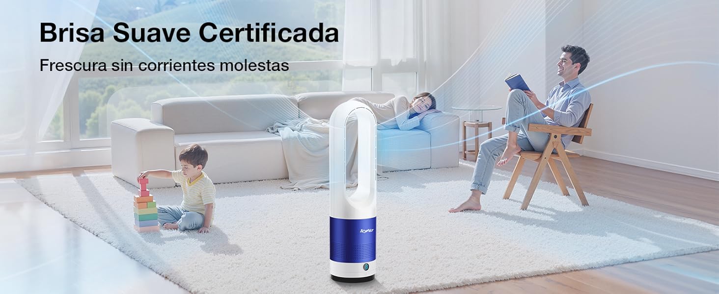 Ventilador de Torre sin Aspas de 55cm